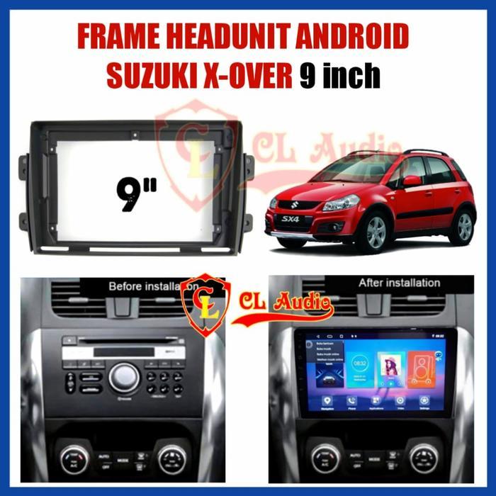 Frame Head Unit Android 9inch SX4(X-Over)-Baleno