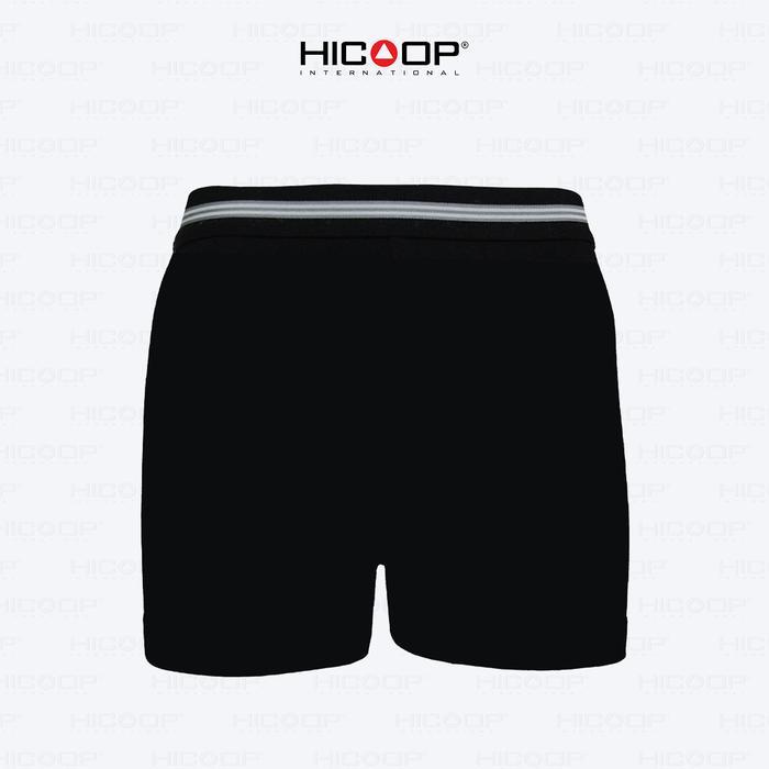 Hicoop - Underwear Boxer - Celana Dalam Pria Boxer Rayon Spandex - Hitam/Abu/Maroon/Biru - 1 PCS -