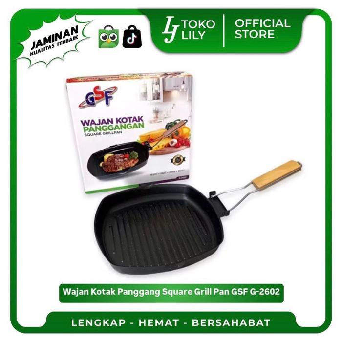Panggangan Lipat Square Grill Pan Wajan Kotak GSF G-2602