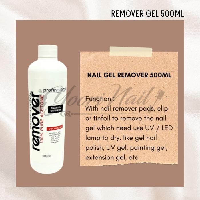 (500ML) NAIL REMOVER GEL SOFTENER NAIL PROFESSIONAL SALON PENGHAPUS KUTEK GEL NAIL ART REMOVER GEL
