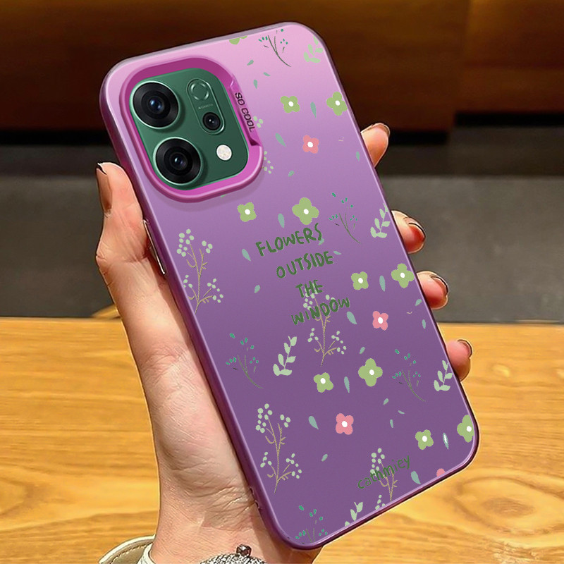 Casing Hp Untuk OPPO Reno 14 5G Case Casing HP Softcase ponsel silikon tahan jatuh berwarna perak Ka