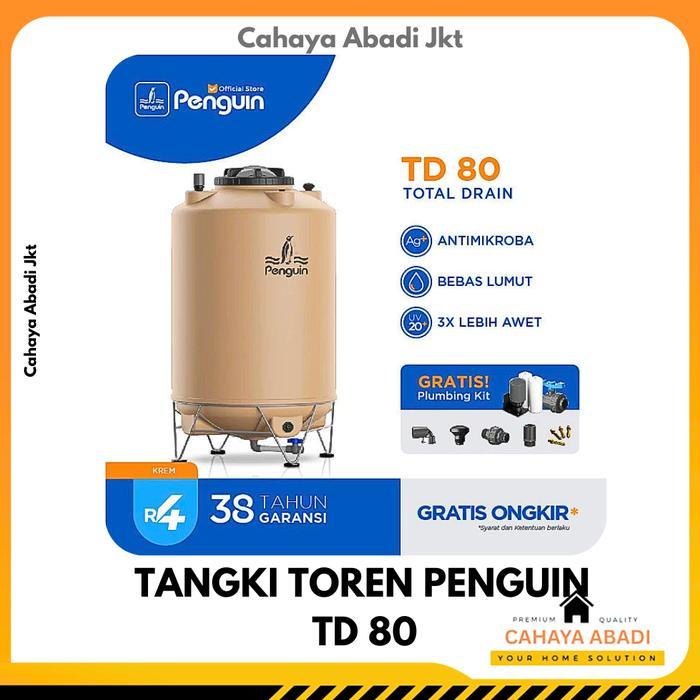 Penguin Tangki | Toren TD80 | Tandon Air TD 80 800 liter - Biru Muda