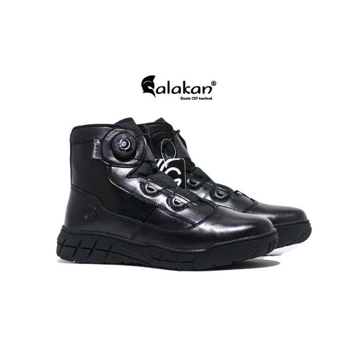 Sepatu PDL Tali Putar Midtrack 6 inch PDH Calakan - Outdoor Shoes F-16 Ankle Boots Polri Lantas