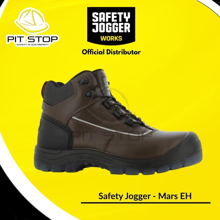 Sepatu Safety Jogger Mars Eh Mid Tahan Listrik Composite Free Metal Proyek Keselamatan Kerja Shoes