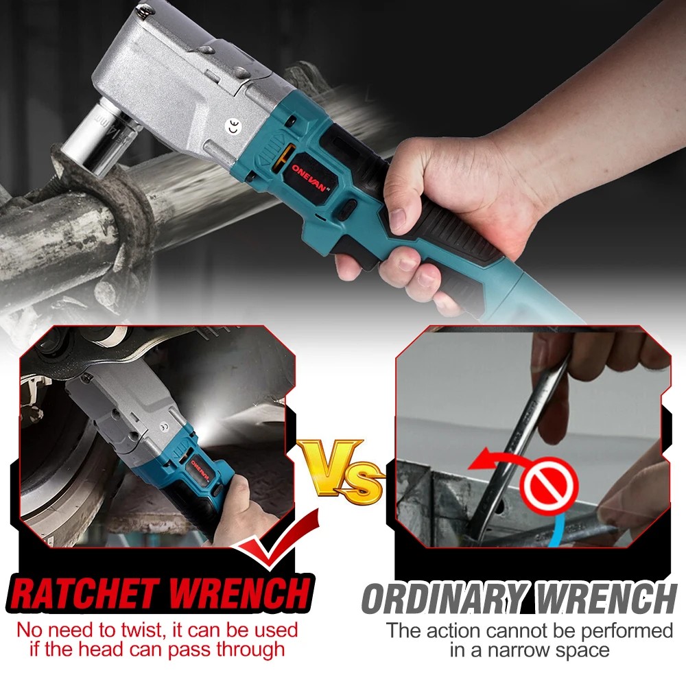 . Set Kunci Pas Ratchet Listrik Tanpa Sikat 1000Nm Kunci Pas Ratchet -