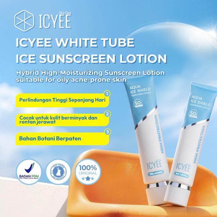 ICYEE [ACNE LIGHT SUNSCREEN NEW LAUNCH] Oily Control Aqua Ice Shield Sunscreen Cream 50ml SPF50+