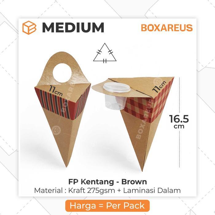 Box Kentang Goreng Dus French Fries Churros Ayam FP Kentang Brown