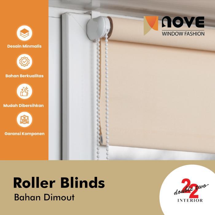 NEW Roller Blinds DIMOUT Indoor / Tirai Gulung / Roller Blind NOVE Diskon