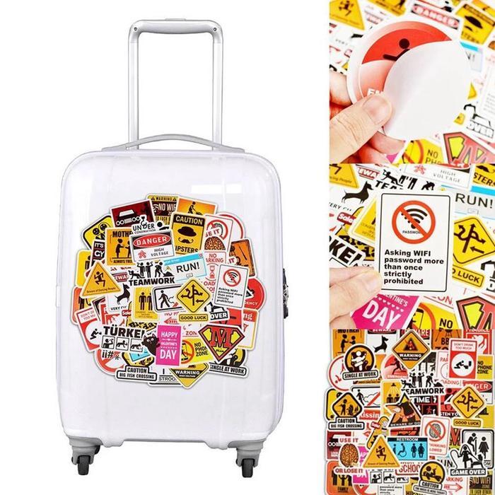 Stiker Koper Reminder Sign Stickers Warning Banning Symbol 50Pcs /Set #Gratisongkir