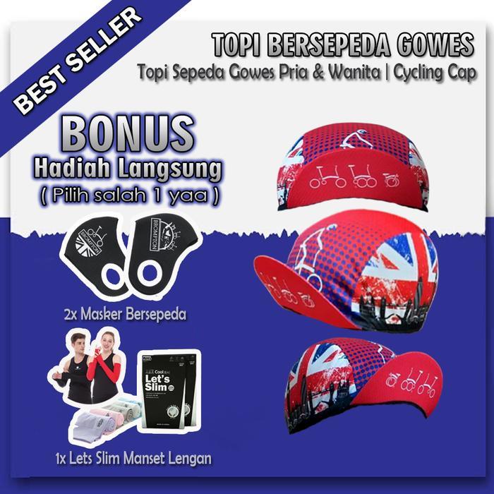 Topi Olahraga Sepeda Lipat Gowes Pria Wanita Topi Sepeda Sport Cap *