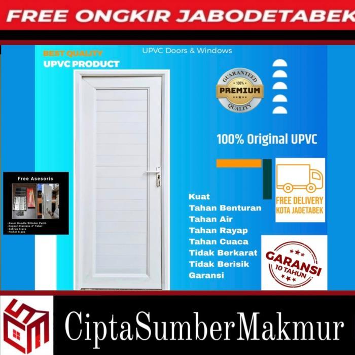 Pintu Kamar Mandi UPVC / Pintu UPVC Premium (70x195cm)