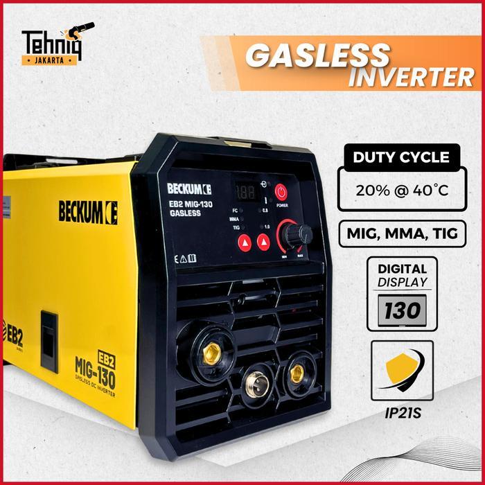 Beckum Eb2 Mig 130 Mesin Las Listrik / Travo Las Eb2 Mig 130 Gasless / Inverter Beckum Eb2 Mig-130A