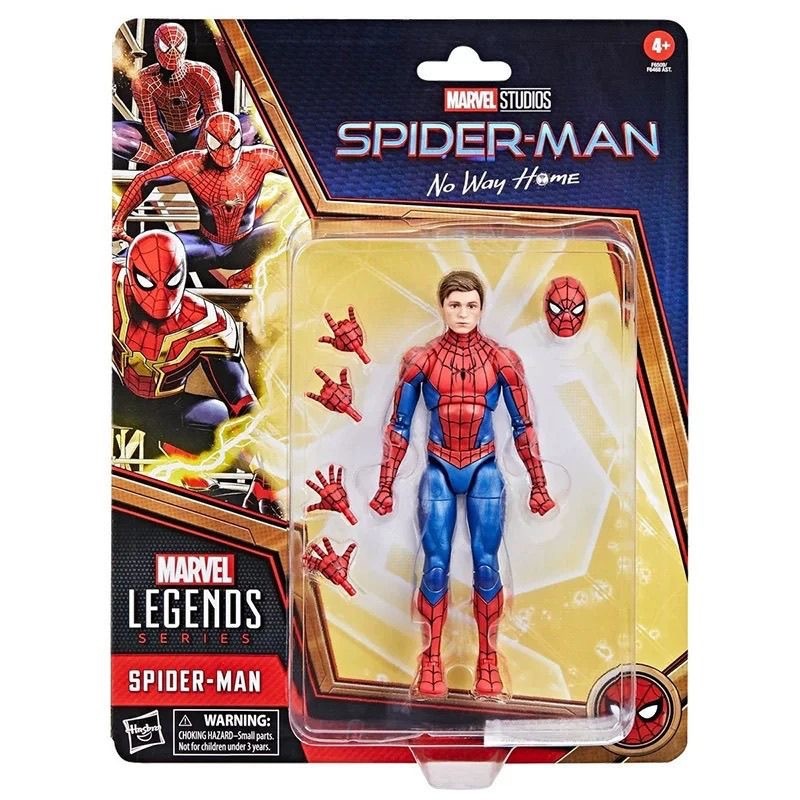 Hasbro Marvel Legends Series Spider Man Action Figure Tom Holland No Way Home 1/12 Scale Retro