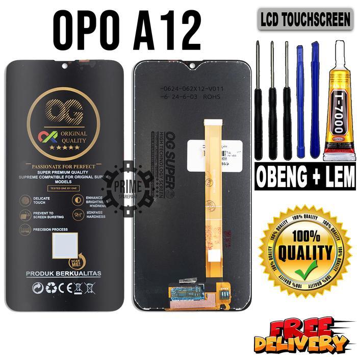 LCD TOUCHSCREEN OPO A12 ORIGINAL OEM FULLSET LAYAR SENTUH *