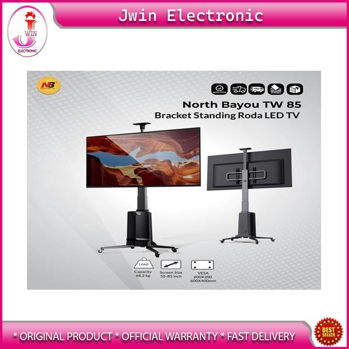 NORTH BAYOU TW 85 Bracket Standing TV NB TW 85 Height Adjustable 55 Inch - 85 Inch