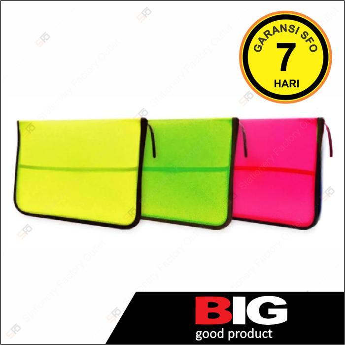 Zipper Bag Big Flourecent 7022 (Map Plastik Resleting) Pasti Ori