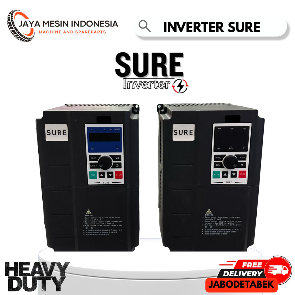 INVERTER SURE 1.5 KW INPUT 1PHASE 220V OUTPUT 3PHASE 220V/ INVERTER SURE/ INVERTER INVT/ INVERTER/ I