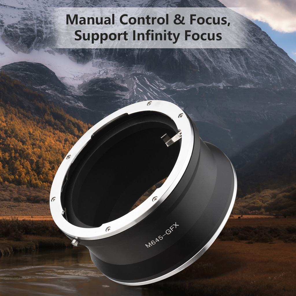 Zerro 645 camera M645-GFX Camera Lens Adapter Replacement for Mamiya 645 Lens to G Mount GFX100 GFX5