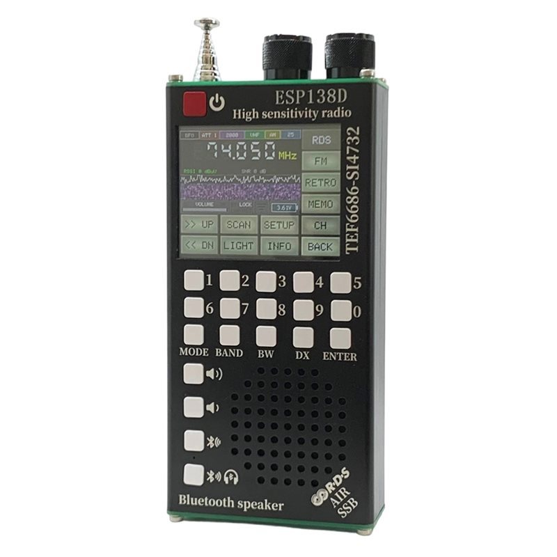 3CGRO-AIR BAND Radio SI4732 Radio SI4732 Full Band FM AM SSB AIR Band Receiver + TEF6686 FM Receiver