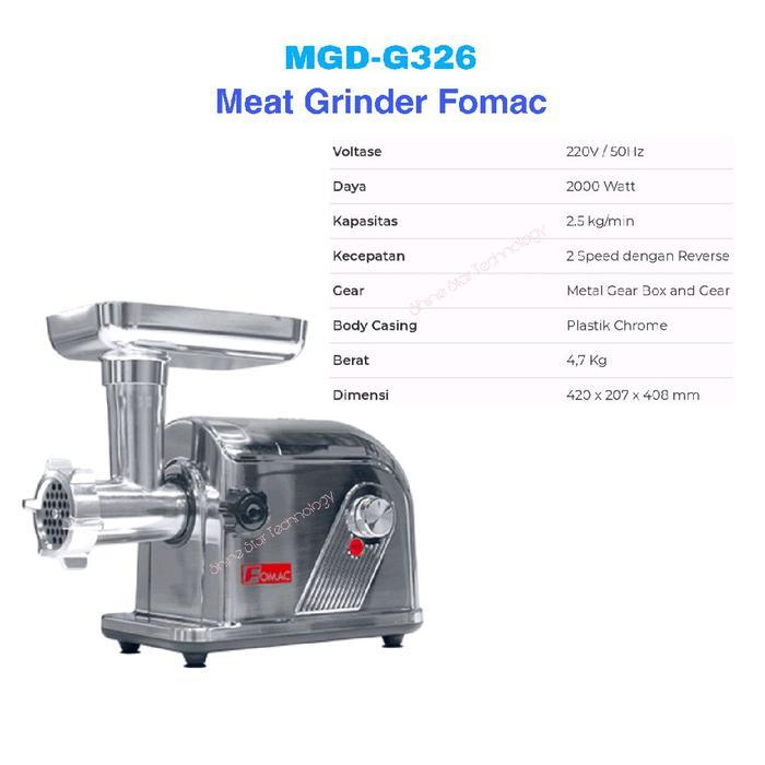 FOMAC Meat Grinder MGD-G326