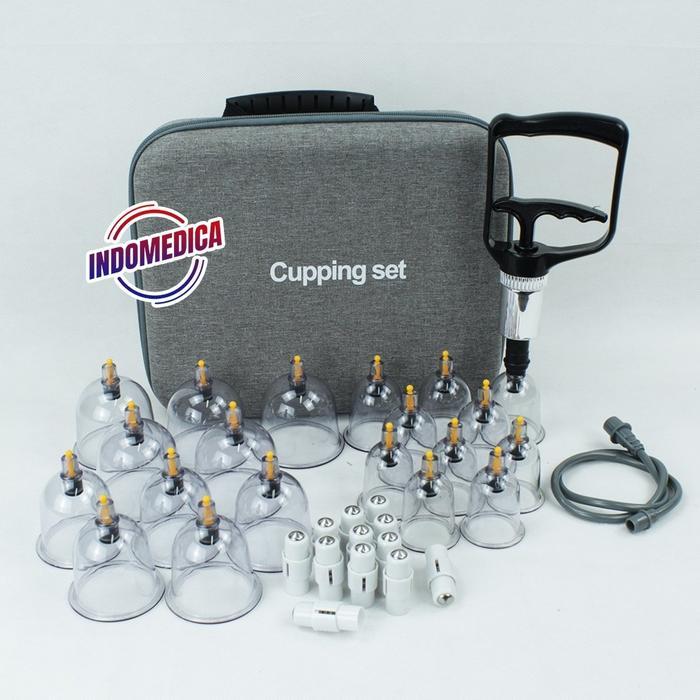 Premium Kop Alat Bekam Set Isi 20 Kop Berkualitas Hijamah Kop Angin 20 Pcs Ori Tebal Lengkap Selang