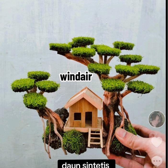 Bonsai sintetis rumah aquarium