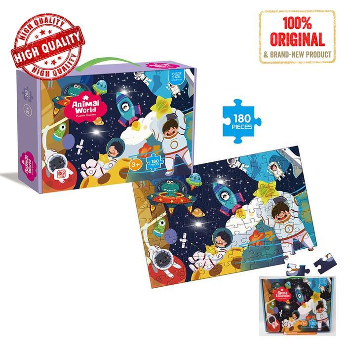 ` Mainan Anak Puzzle 180 pcs Space Exploration Puzzle Games Antariksa