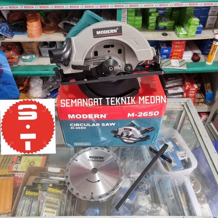 storejayabaru M-2650 MESIN BELAH POTONG KAYU CIRCULAR SAW 7" 7 " MODERN M 2650 M2650