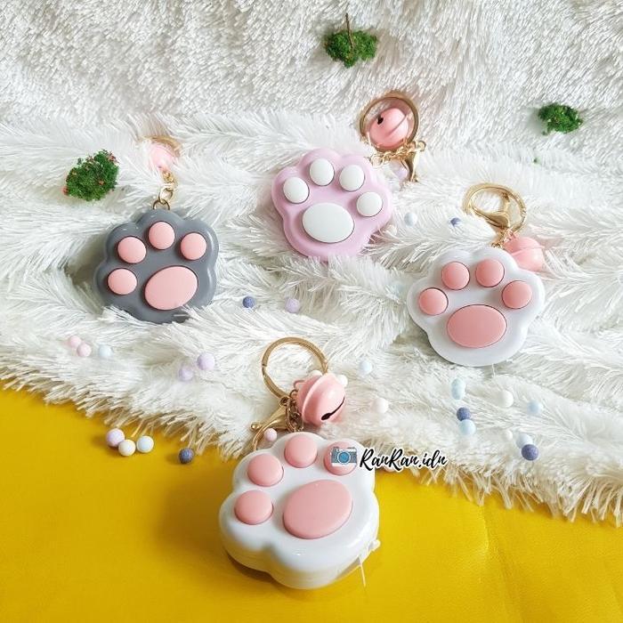 DISKON FIDGET TOY LOVELY PORTABLE FUNNY CAT PAW PUSH FIDGET GAME KEYCHAIN MAINAN MUSIK MINI