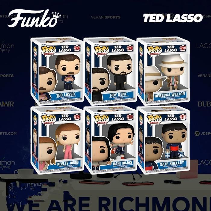 HOT SALE FUNKO POP TED LASSO ROY KENT KEELEY REBECCA DANI ROJAS NATE SHELLEY TERMURAH