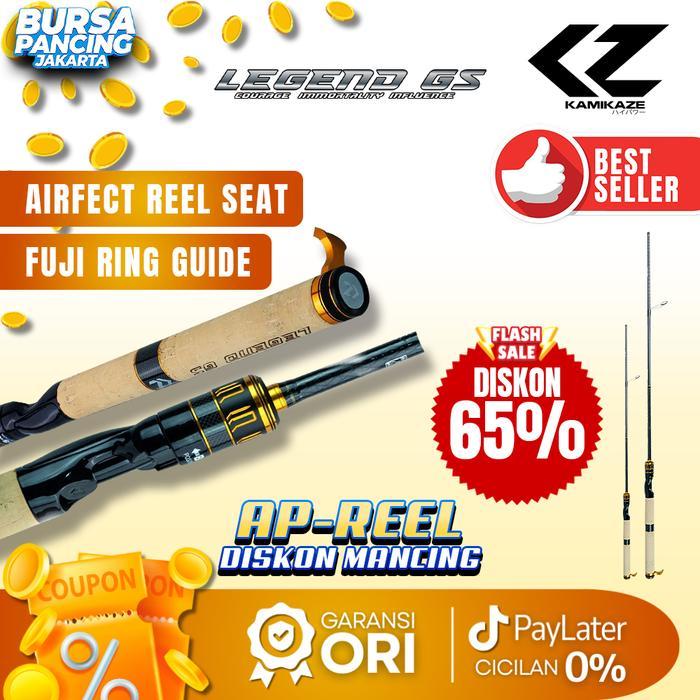 QUALITY KAMIKAZE Joran Spinning LEGEND GS 180cm X50 Carbon Blank Airfect Reel Seat Fuji Ring Guide
