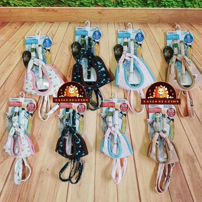 Doggyman Vest Harness with Leash Tali Tuntun & Harness Anjing 1 Set