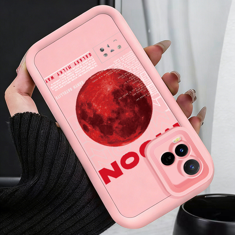 Casing Hp untuk VIVO Y21 Y21s Y21t Y21e Y21a Y21G Y33s Y33t Case Bulan Darah Misterius Kasing siliko