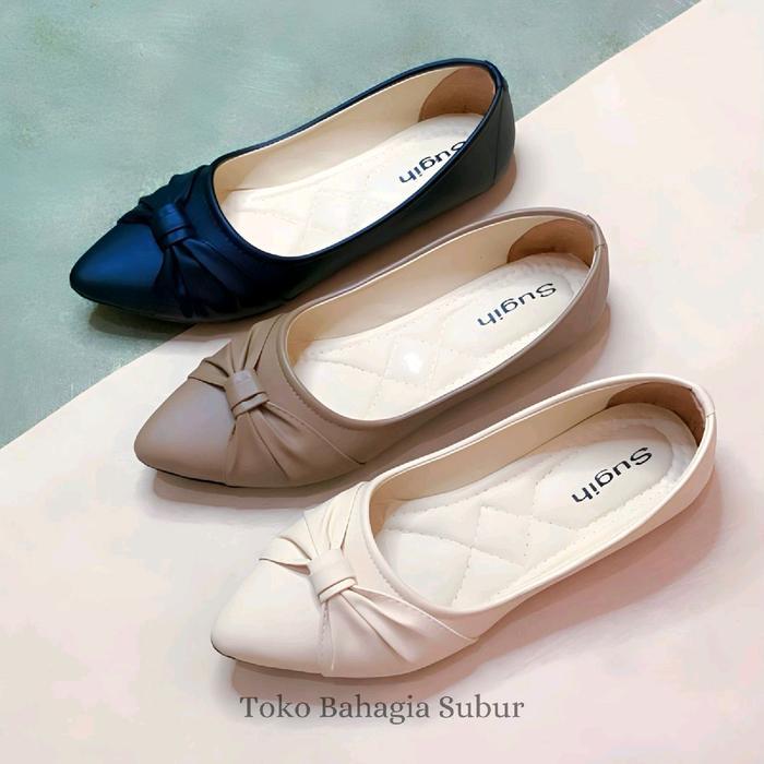 Donatello - Bahagia Sepatu Flat Shoes Wanita Zalina Non Slip Sol Karet