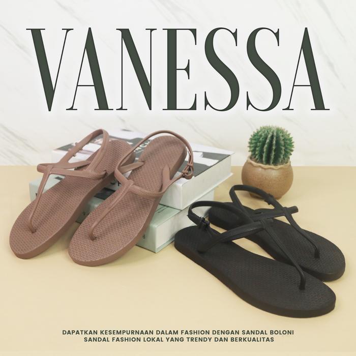 TERMURAH (VANNESA) SANDAL JEPIT CEWEK ORIGINAL BOLONI ART. VANESSA PCU / SEMI KARET PROMO