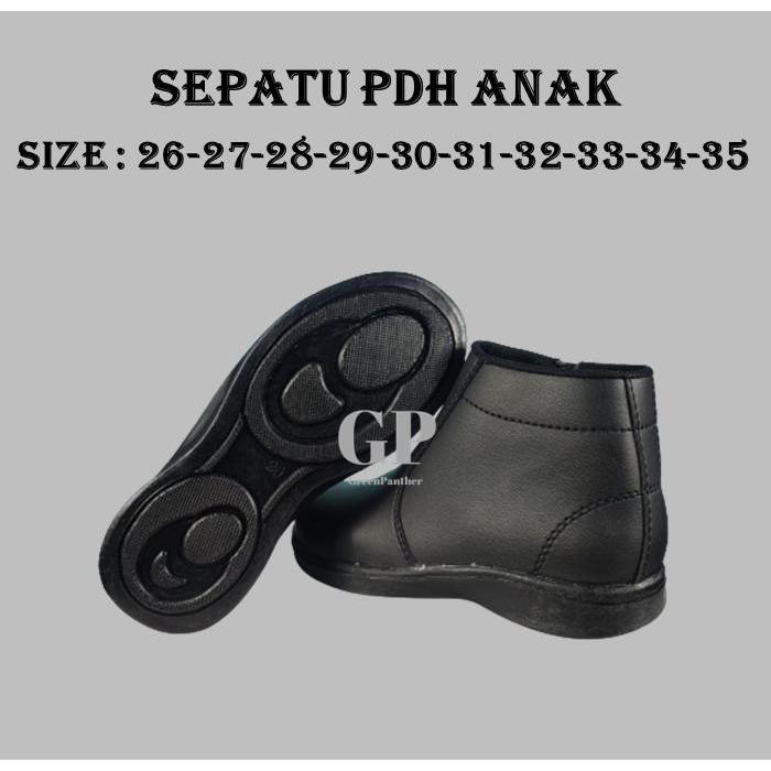 SEPATU PDL / PDH ANAK TERBARU RESLETING SEPATU PROFESI ANAK POLISI LORENG DAMKAR MURAH LAKI LAKI