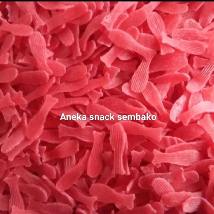TERUJI PROMO 1Kg Krupuk Ikan Mentah Rasa bawang Krupuk Ikan Fuji