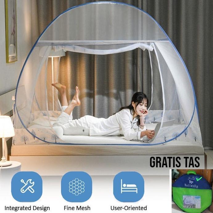 Kelambu Tidur Lipat 160x200, 180x200, 200x200 Kelambu Tenda Kelambu 1