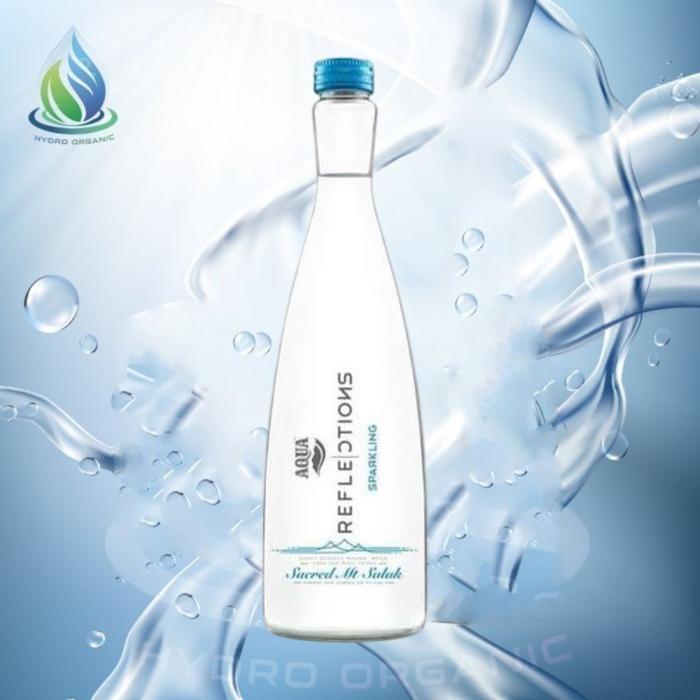 Aqua Reflections Sparkling Mineral Water 380Ml [ Dus Isi 12 Botol ]