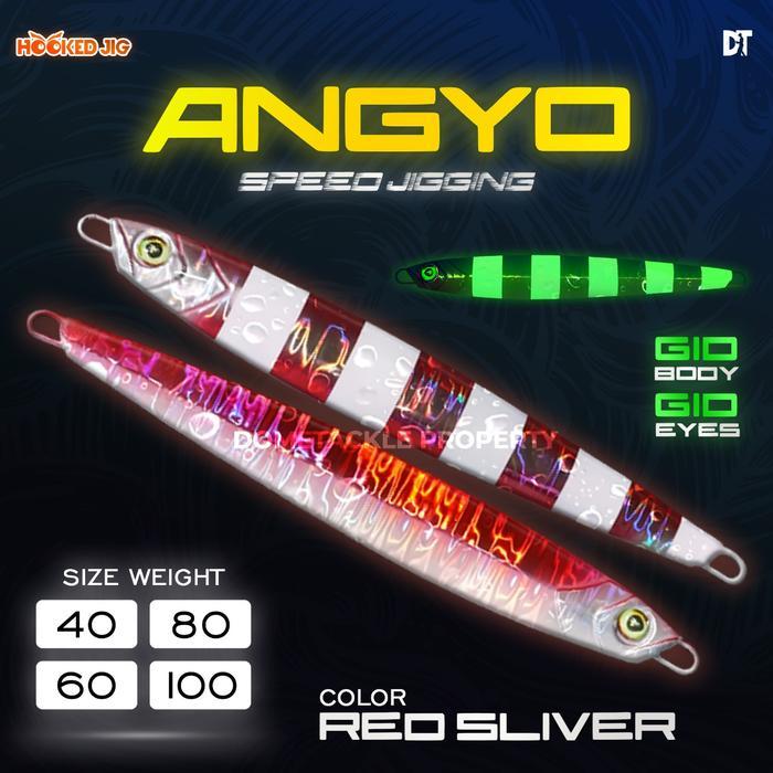 BISA COD Firelock Angyo Metal Jig Umpan Pancing 40-100 Gram GID Zebra Glow in The Dark - Lure