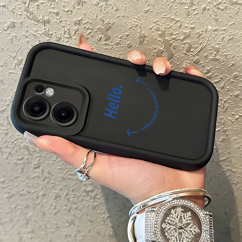 Casing Hp Untuk OPPO Reno 13F 4G Reno 13F 5G Reno13 F Case Casing Kematian Smile Emoji Tas Pola kasu