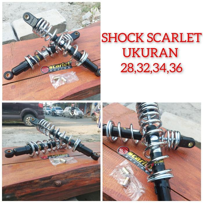 Shock Shok Skok Belakang Scarlet Crum Ukuran 28 32 34 36