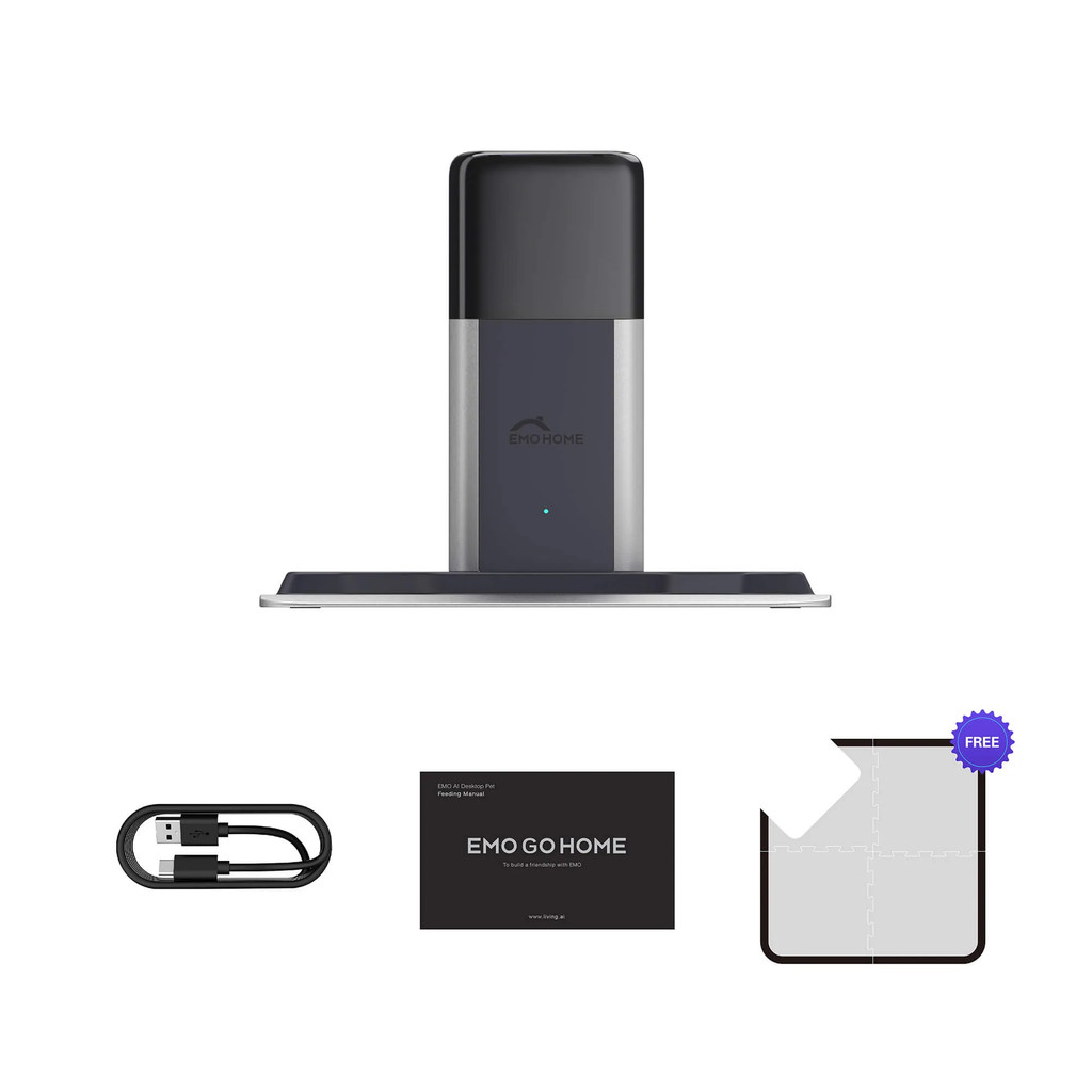 Original Official Genuine EMO Charging Base Accessories with Charging Cable, EMO Robot
