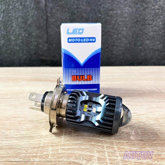 Lampu Utama H4 Depan Laser Ae Strobo Vixion,Mx King,Klx,Crf,Tiger,Gl,Scoopy Dll Mobil Motor Bisa