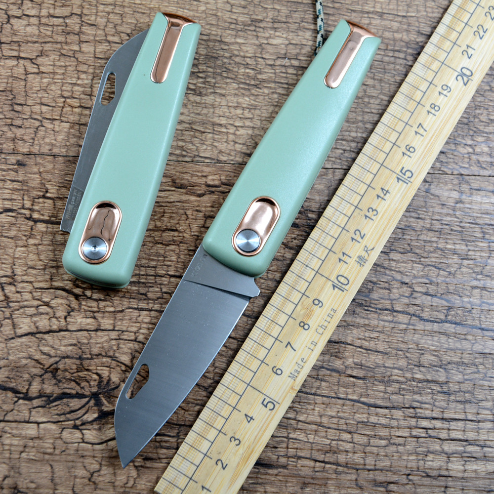 Pioneer XD028 Folding Knife 14C28N Blade Slip Joint Copper Washer ABS Handle Outdoor Pocket Knife