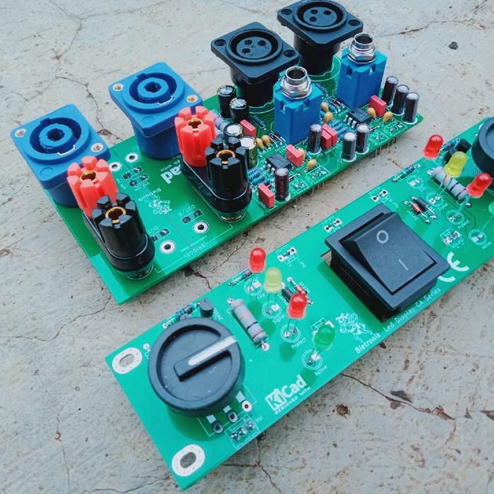 Kit panel depan dan belakang input balance bok power amplifier Ca 5 10 20 30 lengkap