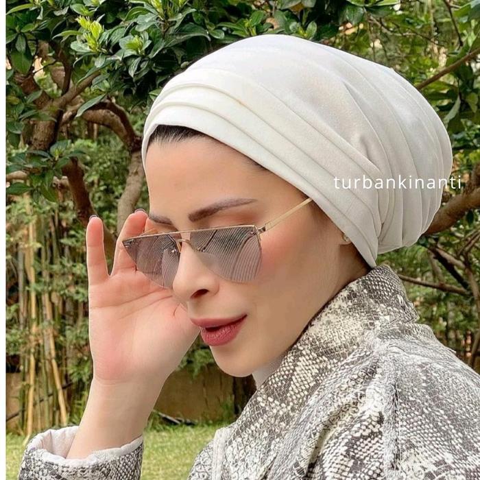 Promo Turban Kinanti - Turban Instan Qiara Premium Beludru/Turban Pesta/Velvet Turban Terlaris