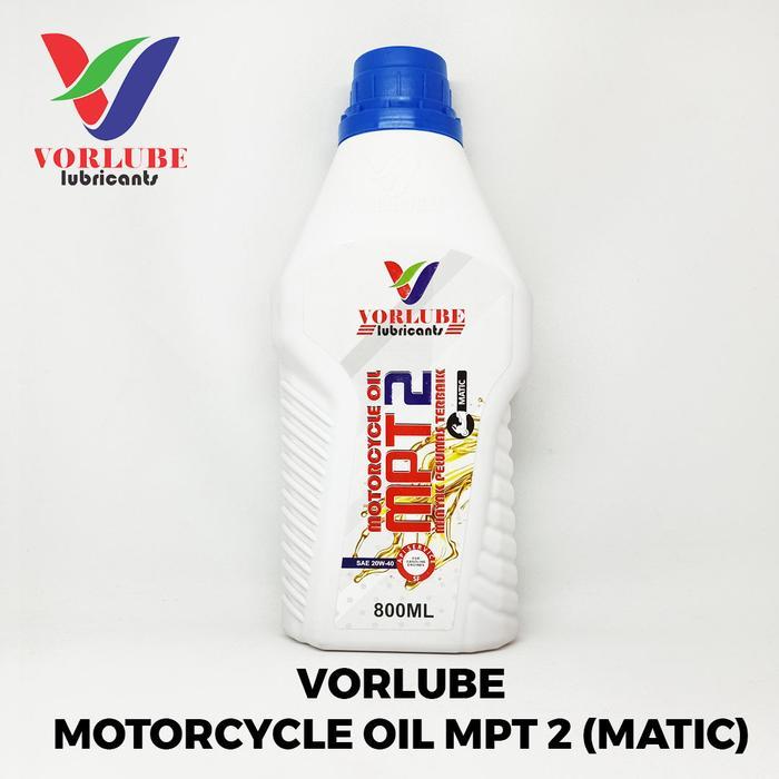 [VORLUBE] OLI MESIN MATIC MPT 2 20W-40 API-SF MPT 2 0,8L PELUMAS PREMIUM