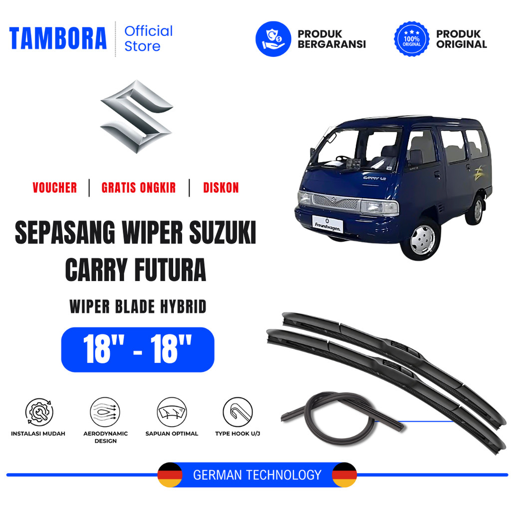 Wiper Suzuki Carry Futura Hybrid Kaca Depan Mobil