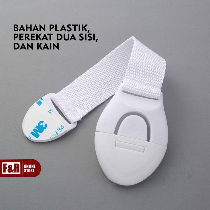 "New" Kunci Kulkas Pengaman Anak Pengaman Laci Lemari Pengunci Pintu Kulkas dari Bayi dan Anak Baby